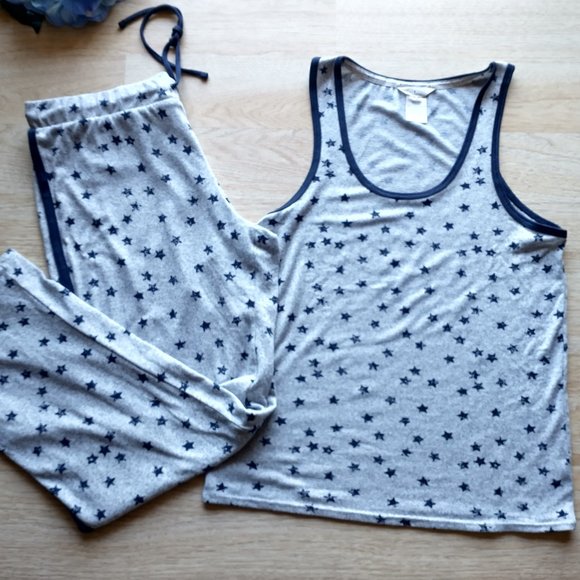 Lucky Brand 2 Piece Pajama Set Tank Top Pants - Picture 1 of 5